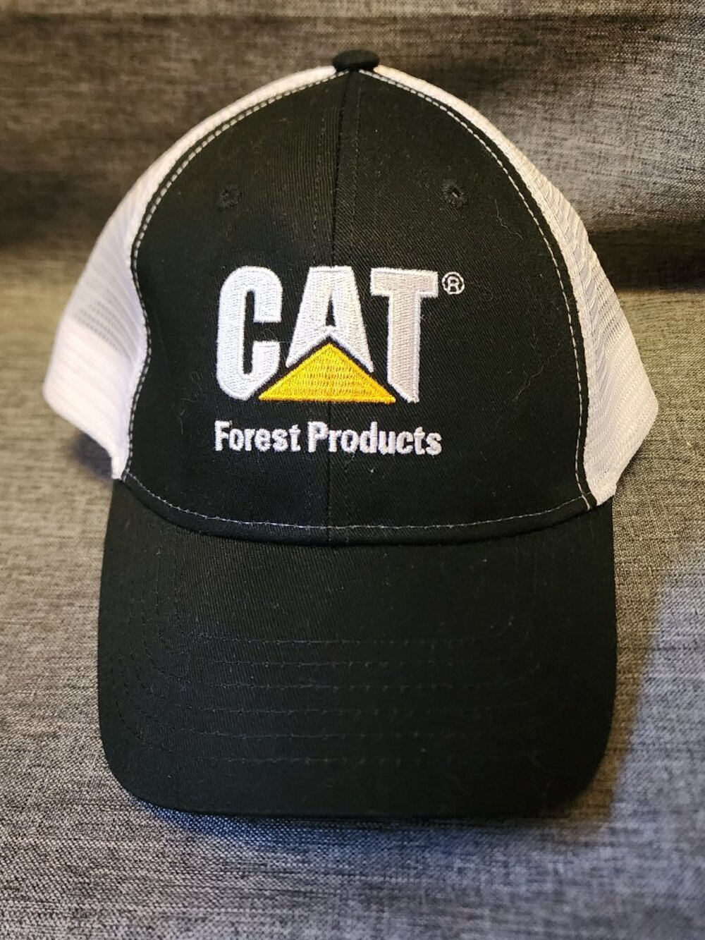 MPC CAT Forest Products Carter Machinery Black/White Embroidered Hat
